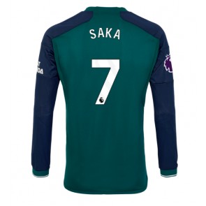 Arsenal Bukayo Saka #7 Tredje trøje 2023-24 Lange ærmer